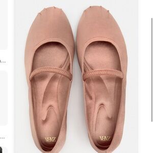 Zara Women's Blush Ballet Flats